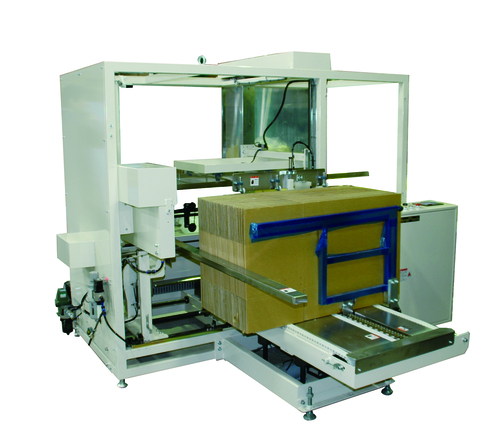 全自動粘着テープ製函機プリセット仕様AF-5NP（ストラパック）