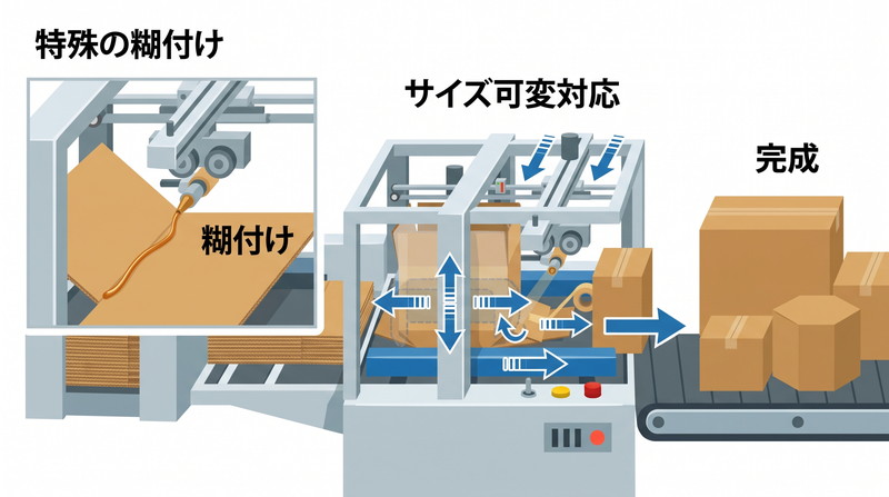 特殊機能付き製函機